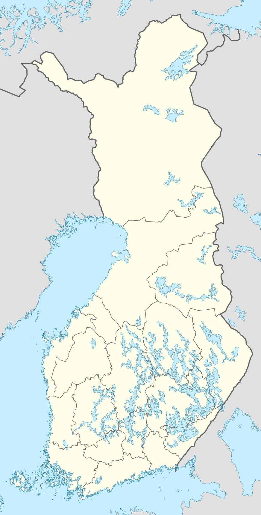 Finlanda localizare pe harta