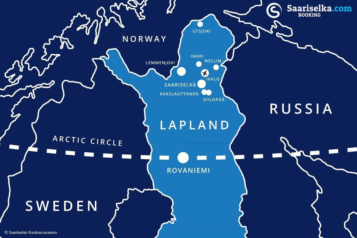 harta saariselka, Finlanda