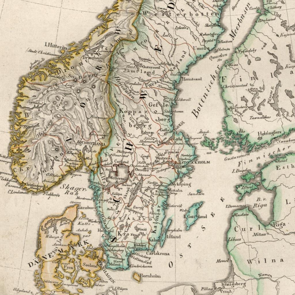 Harta veche Finlanda