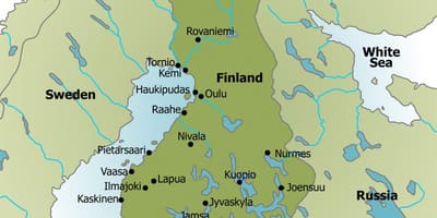 Harta camping Finlanda
