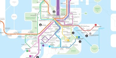 Hartă de metrou Finlanda