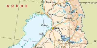 Harta Finlandei parcuri naționale