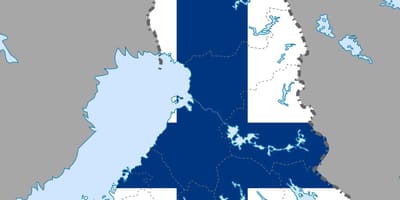Finlanda harta flag