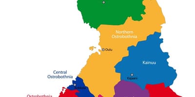 Finlanda provincii hartă