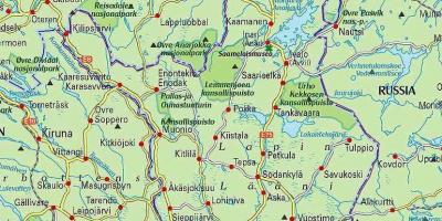 Harta Finlanda și laponia