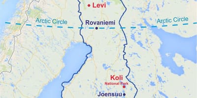 Rovaniemi Finlanda hartă